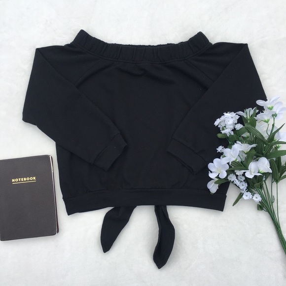 Revamped Black Off the Shoulder - Picture 2 of 4